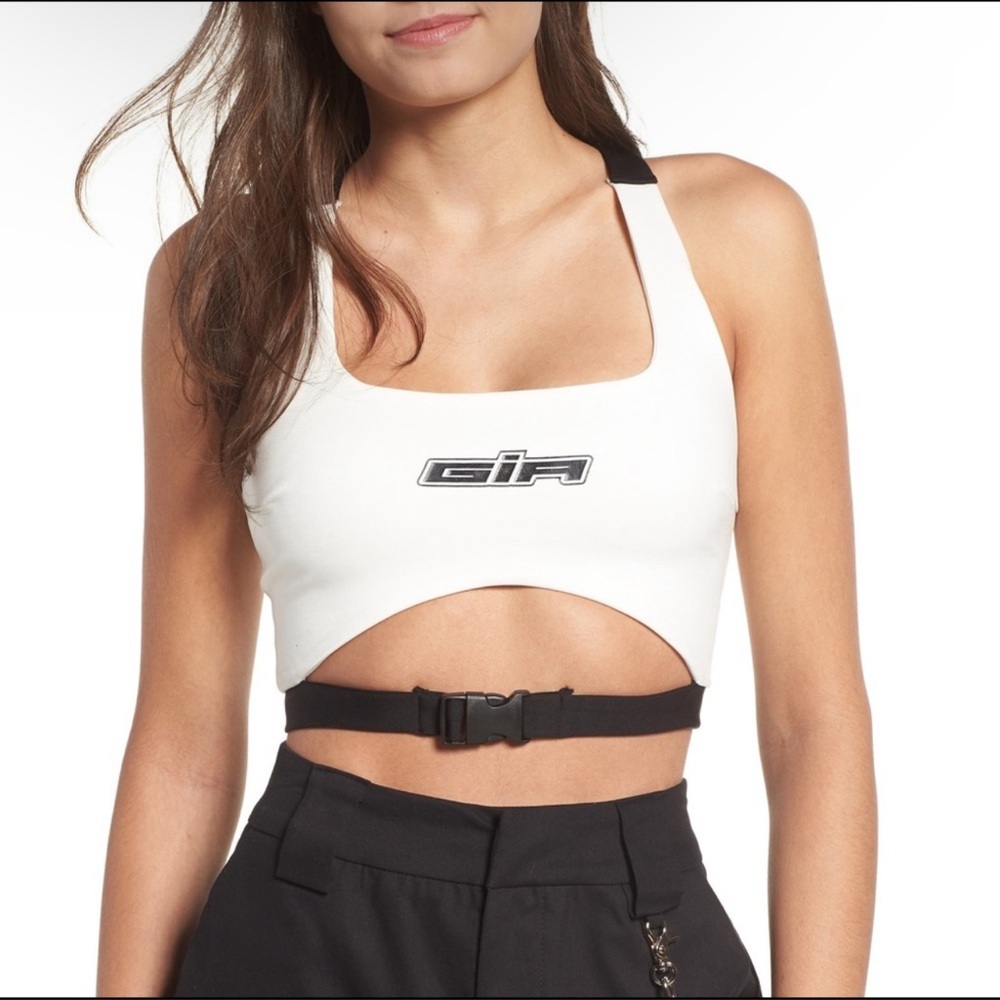 I.AM.GIA buckle crop top